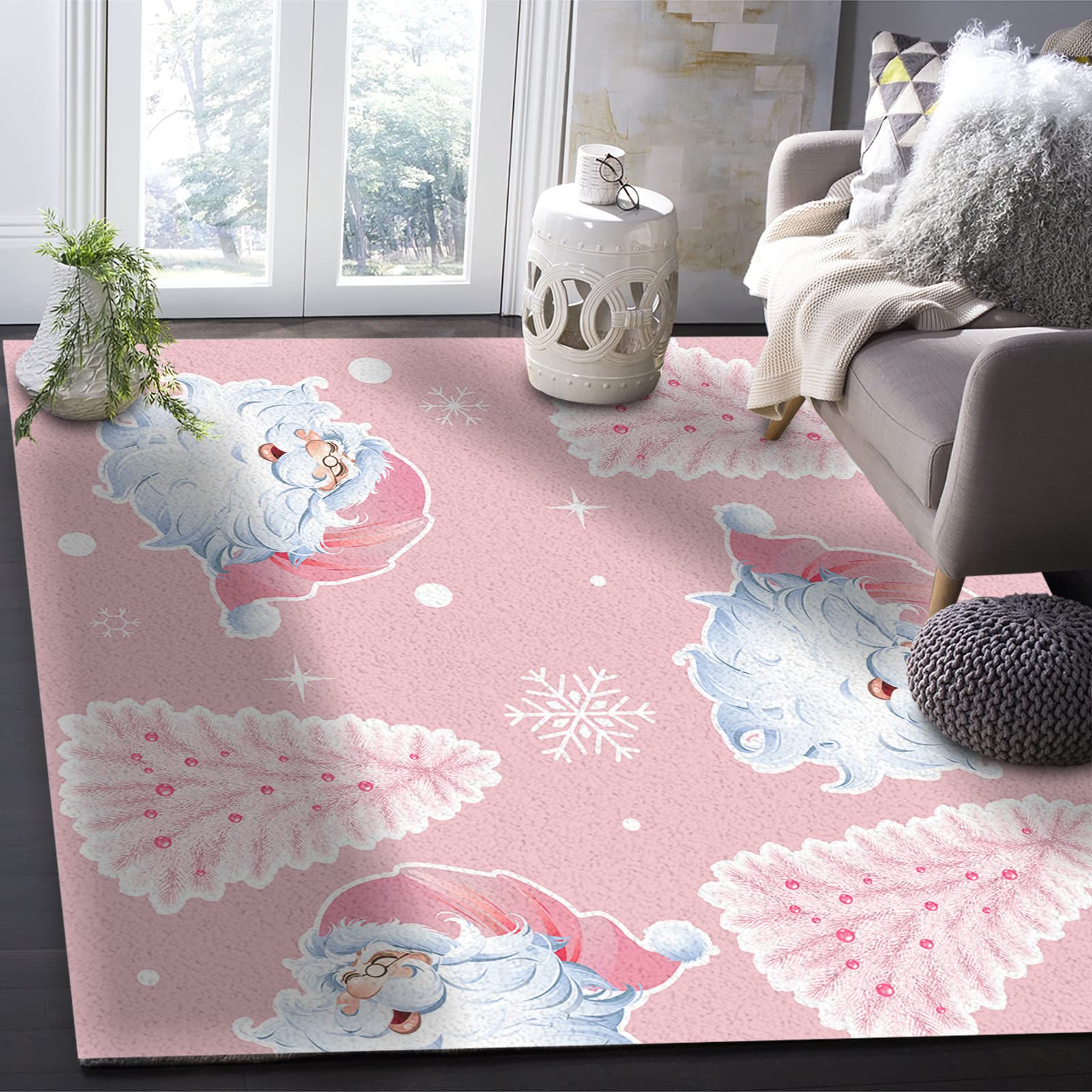 Amazon.com: Christmas Area Rug for Living Room, Rectangular Indoor